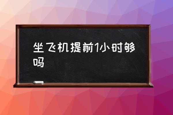 坐飛機(jī)提前1小時(shí)夠嗎 乘飛機(jī)應(yīng)提前多少時(shí)間到機(jī)場(chǎng)？