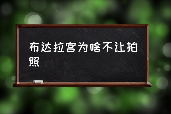 布達(dá)拉宮為啥不讓拍照 布達(dá)拉宮地理位置分析？