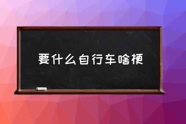 要什么自行車啥梗 騎行買什么自行車？