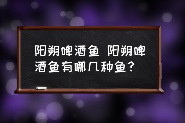 陽(yáng)朔啤酒魚(yú) 陽(yáng)朔啤酒魚(yú)有哪幾種魚(yú)？
