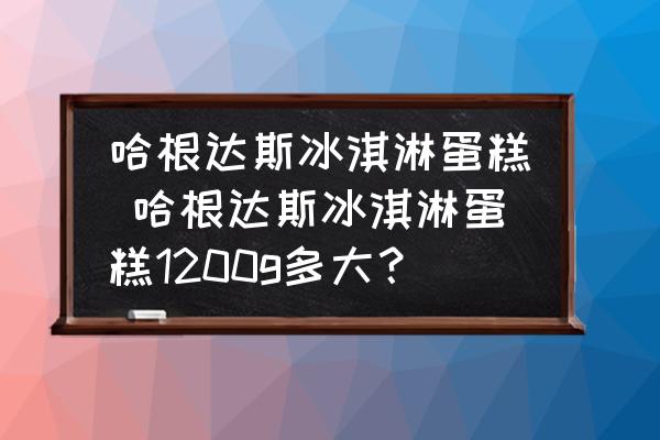 哈根達斯冰淇淋蛋糕 哈根達斯冰淇淋蛋糕1200g多大？