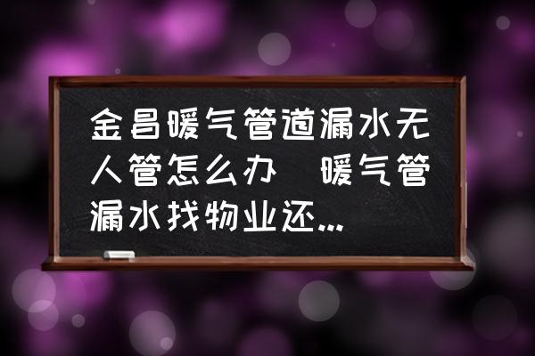 金昌暖氣管道漏水無人管怎么辦(暖氣管漏水找物業(yè)還是自己找人修？)