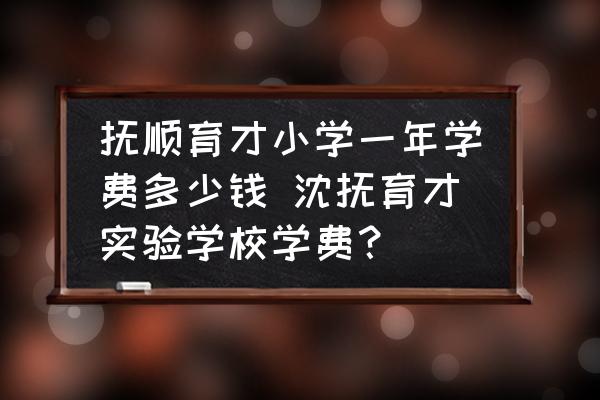 撫順育才小學(xué)一年學(xué)費多少錢 沈撫育才實驗學(xué)校學(xué)費？