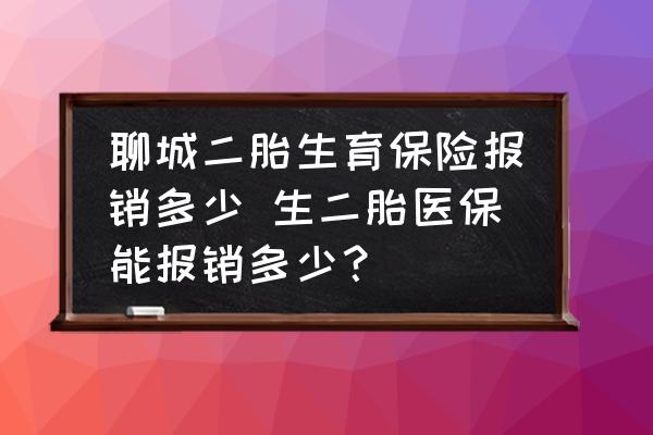 聊城二胎生育保險報銷多少 生二胎醫(yī)保能報銷多少？