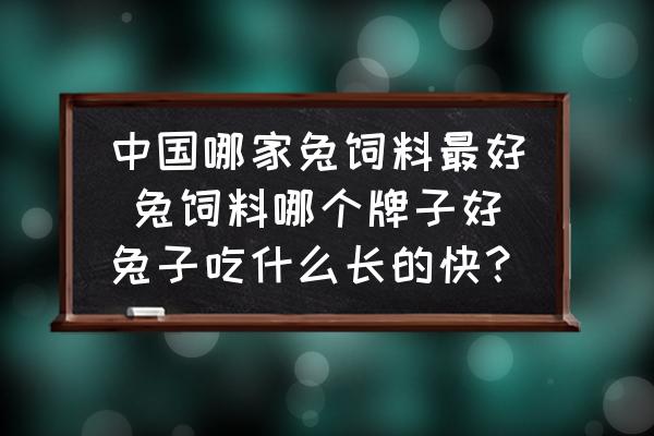 中國哪家兔飼料最好 兔飼料哪個(gè)牌子好兔子吃什么長的快？