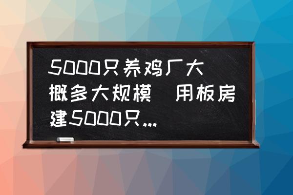 5000只養(yǎng)雞廠大概多大規(guī)模(用板房建5000只規(guī)模養(yǎng)雞場要多少錢？)