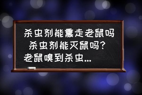 殺蟲劑能熏走老鼠嗎 殺蟲劑能滅鼠嗎？老鼠嗅到殺蟲劑的氣味會(huì)死嗎？