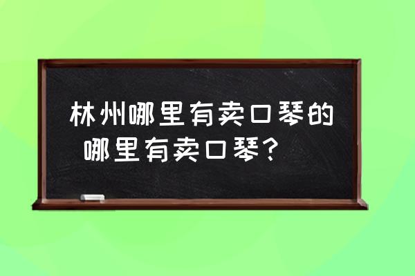 林州哪里有賣口琴的 哪里有賣口琴？