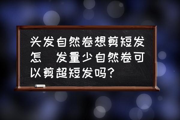 頭發(fā)自然卷想剪短發(fā)怎(發(fā)量少自然卷可以剪超短發(fā)嗎？)