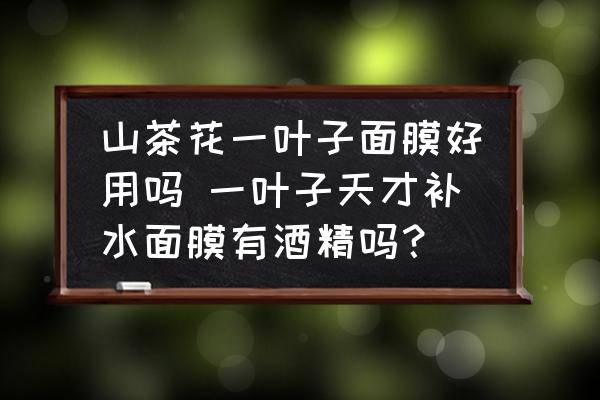 山茶花一葉子面膜好用嗎 一葉子天才補(bǔ)水面膜有酒精嗎？