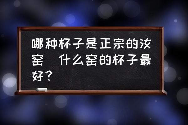 哪種杯子是正宗的汝窯(什么窯的杯子最好？)
